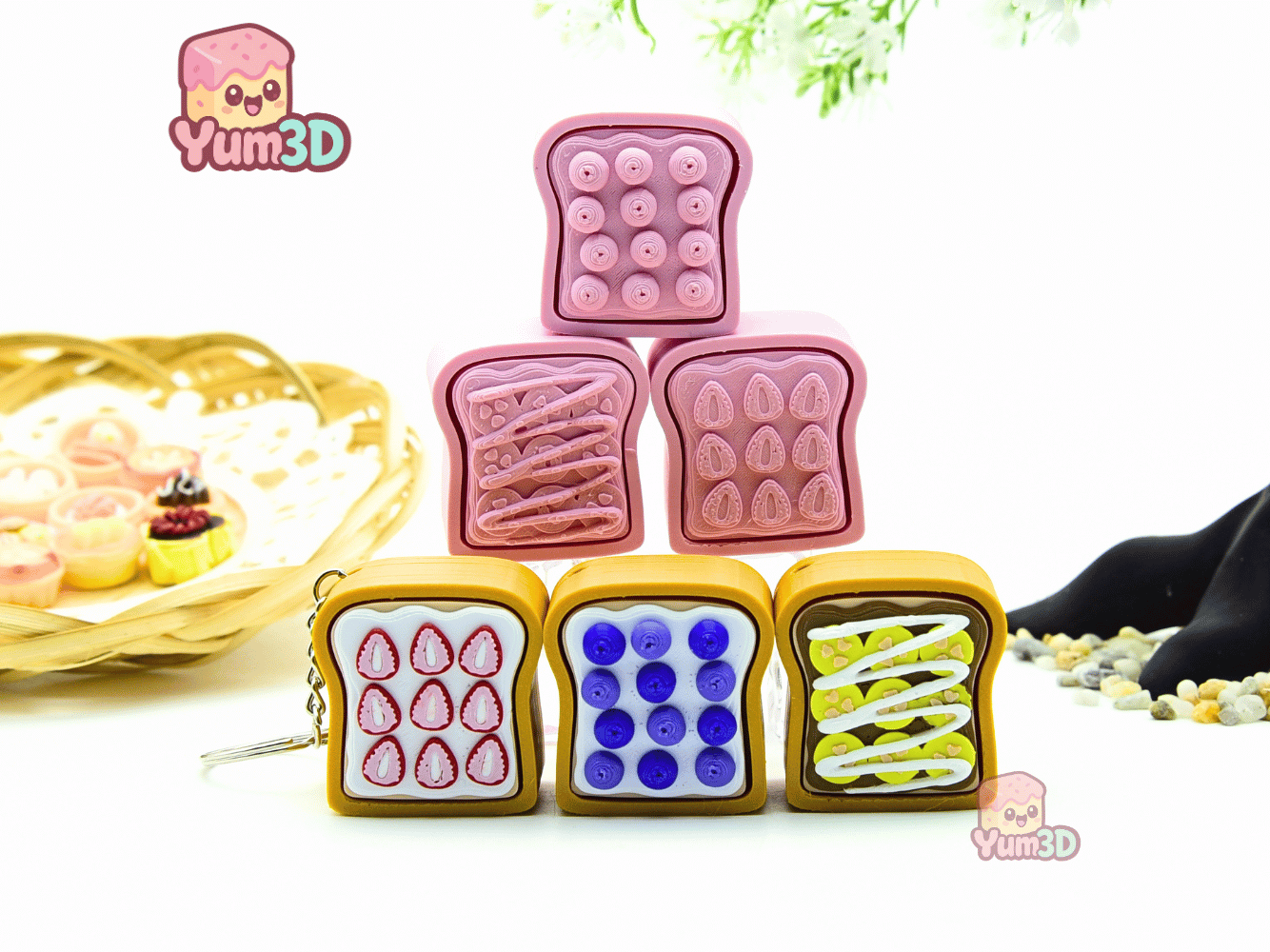 Yum3D-Sweet Toast Fidget Clicker Keychain_08.png