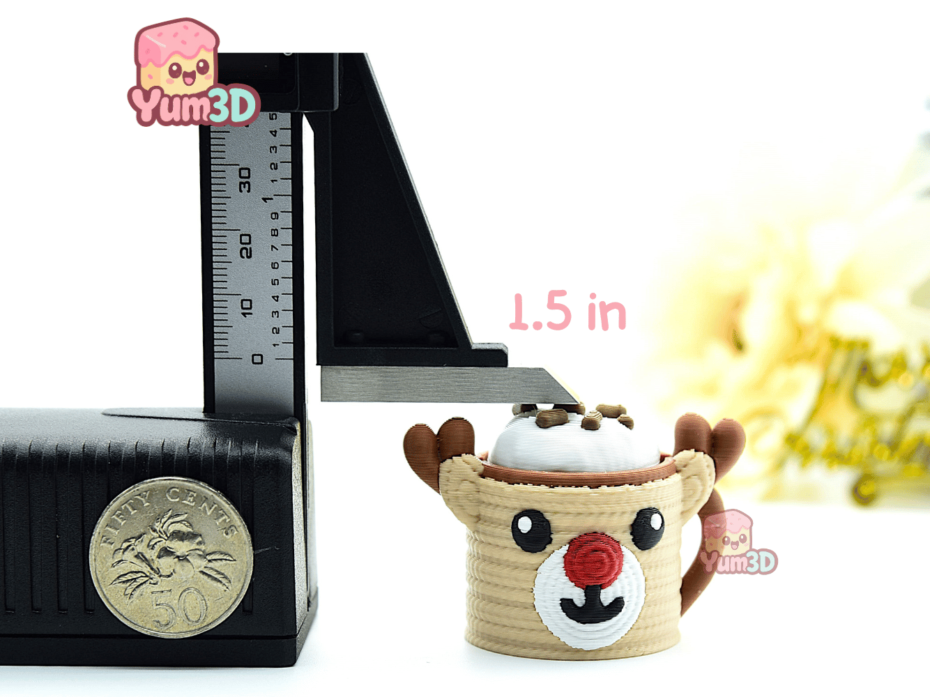 Yum3D-Christmas Reindeer Cup Fidget Clicker Keychain_04.png