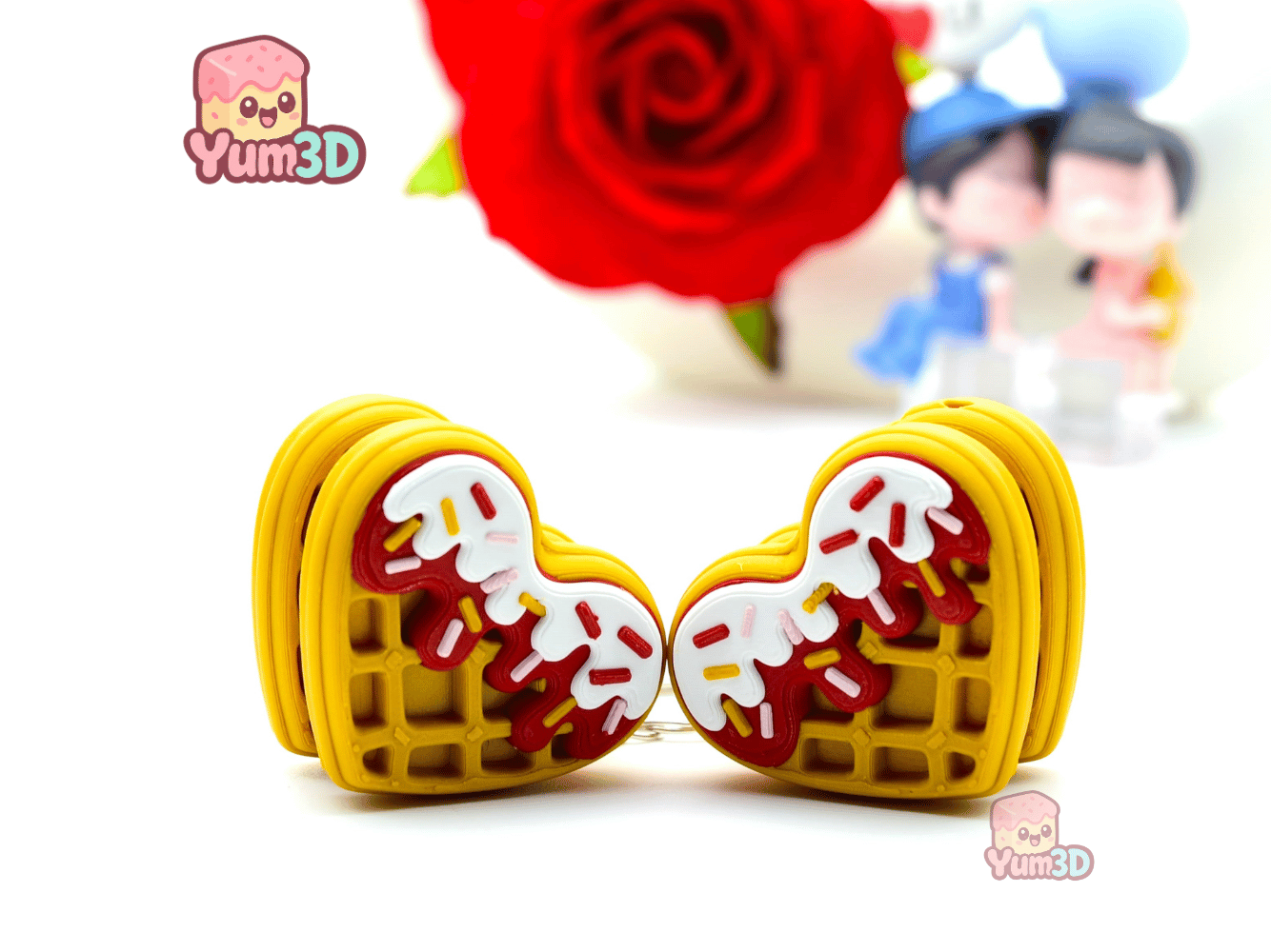 Yum3D-Valentine Heart Waffle Fidget Clicker Keychain_10.png