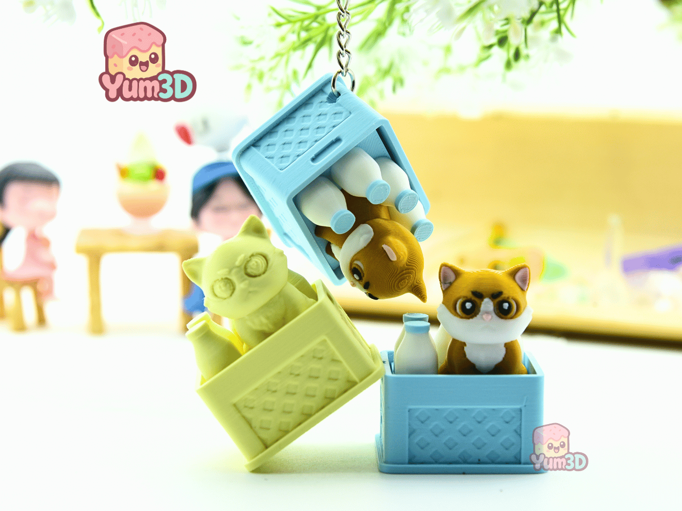 Yum3D-Cute Cat in a Milk Crate Fidget Clicker Keychain_05.png