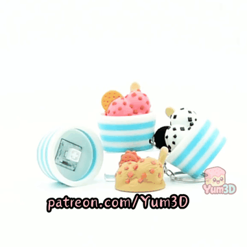 Yum3D-Ice Cream Cups Set of Clicker Keychains_10.gif