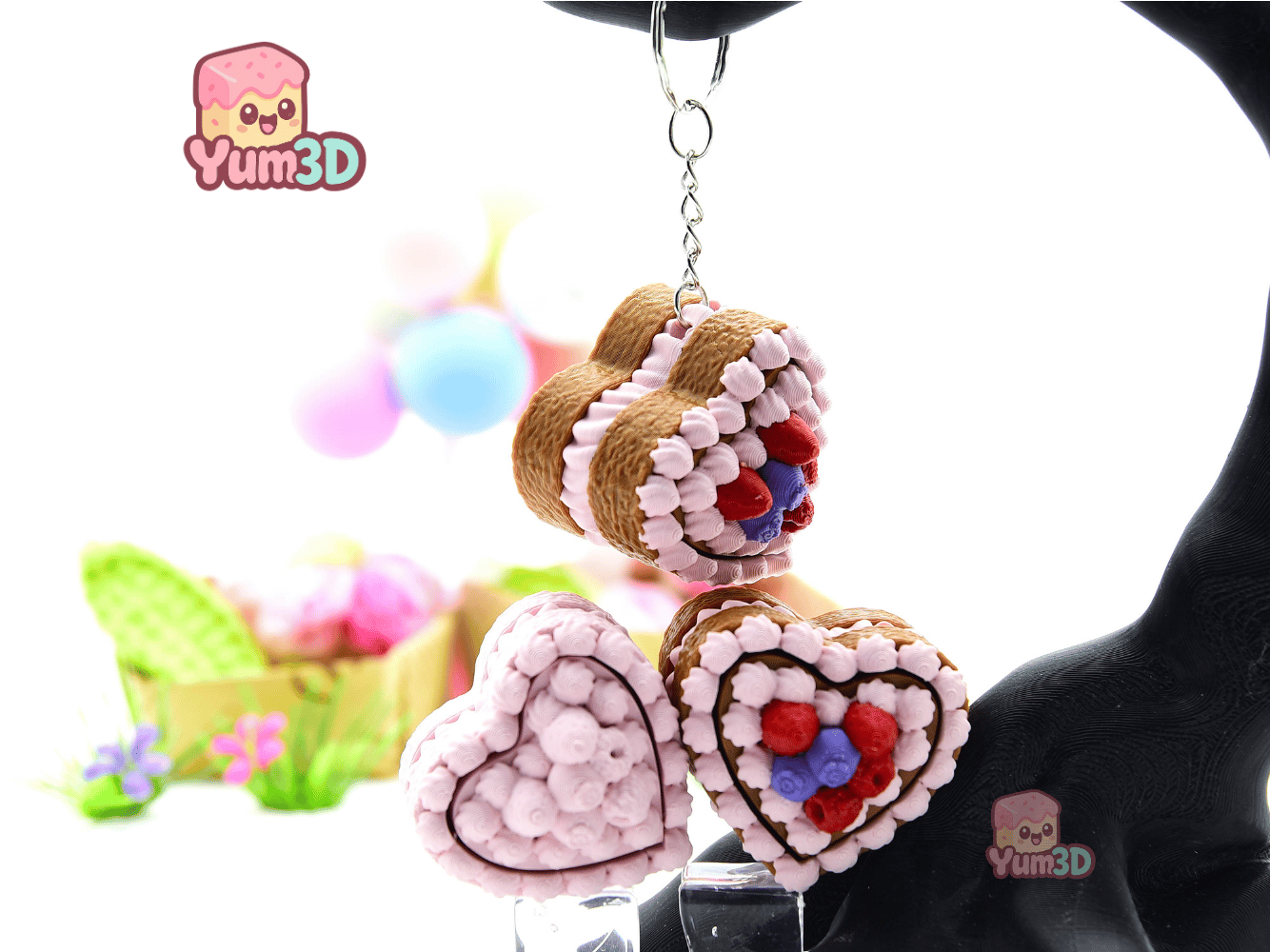 Yum3D-Valentine Berry Heart Cake Fidget Clicker Keychain_05.png