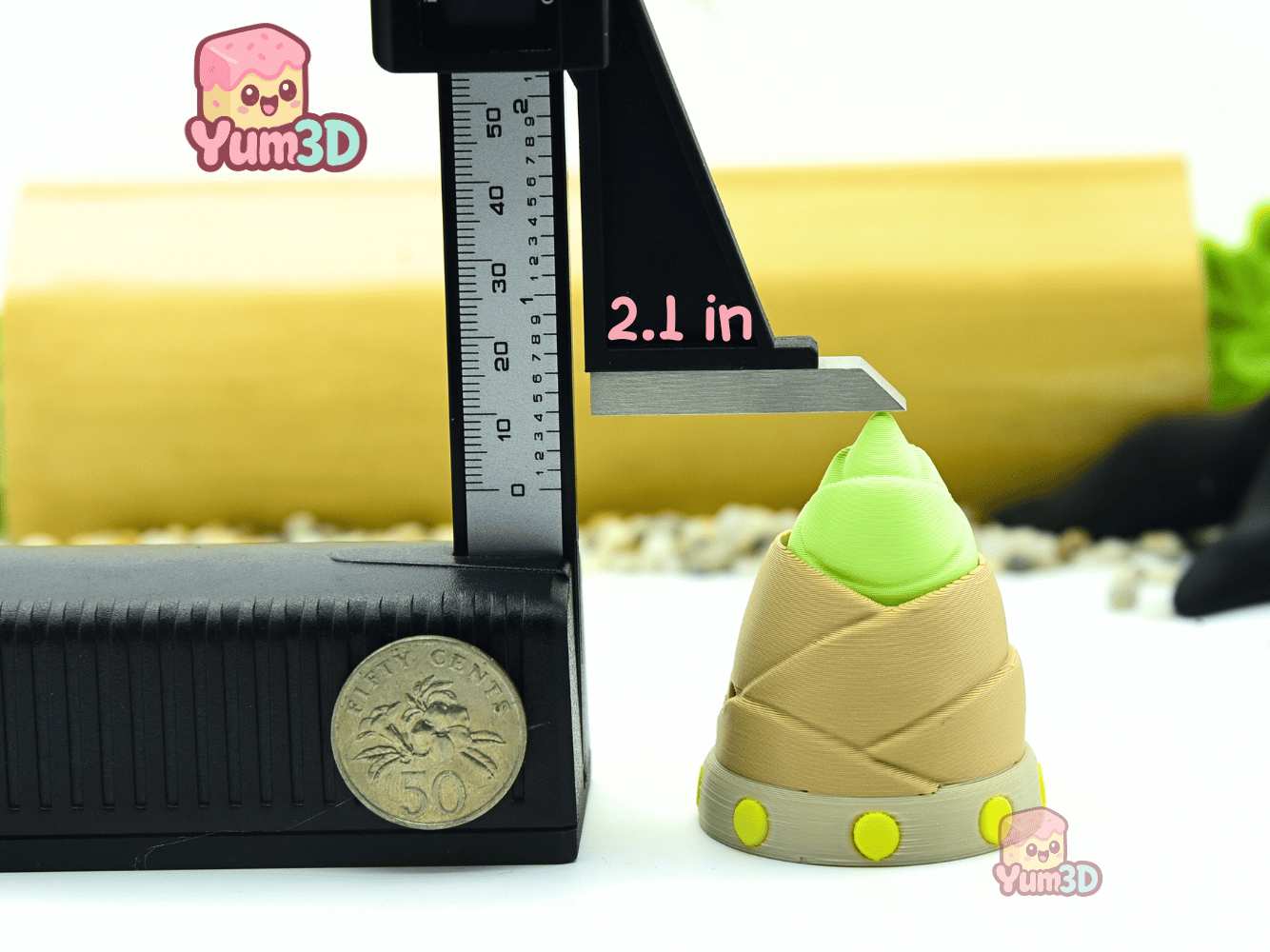 Yum3D-Clicky Bamboo Shoot Fidget Clicker Keychain_04.png
