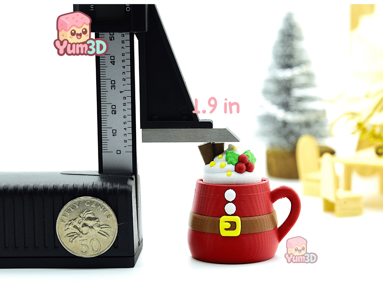 Yum3D-Christmas Santa Mug Fidget Clicker Keychain_04.png