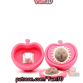Yum3D-Playful Apricot Fidget Clicker Keychain_11.gif