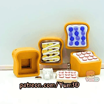 Yum3D-Sweet Toast Fidget Clicker Keychain_11.gif