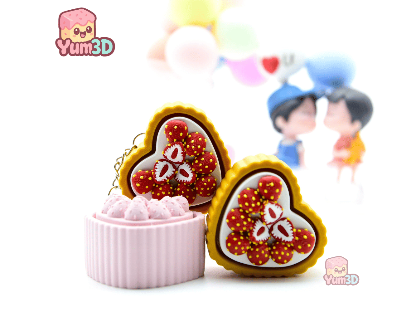 Yum3D-Strawberry Tart Fidget Clicker Keychain_08.png