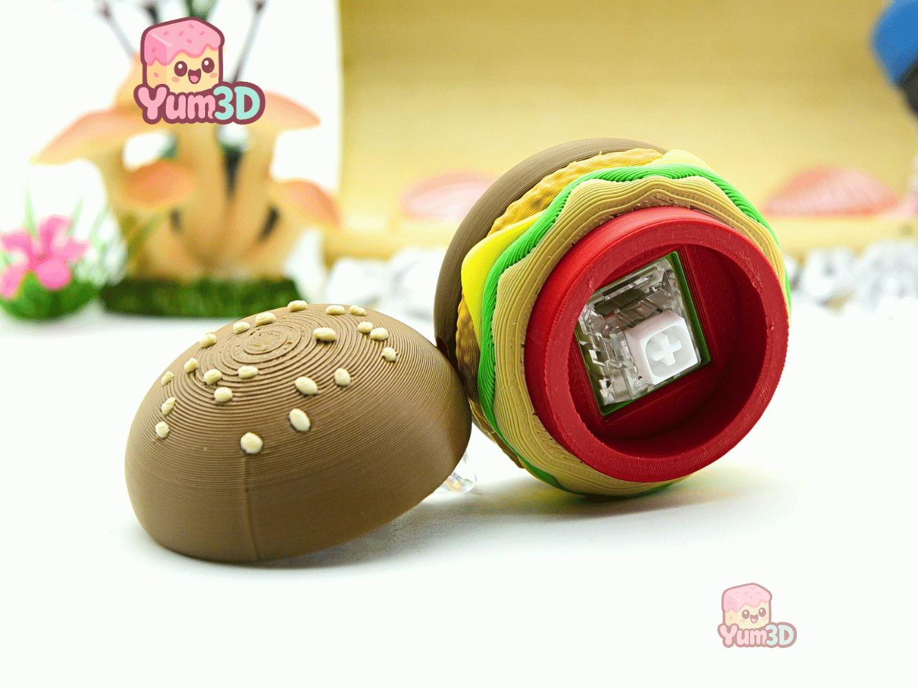 Yum3D-Chicken Hamburger Fidget Clicker Keychain_03.png