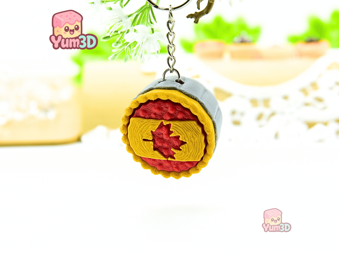 Yum3D-Canada Pie for Food Lovers Fidget Clicker Keychain_07.png