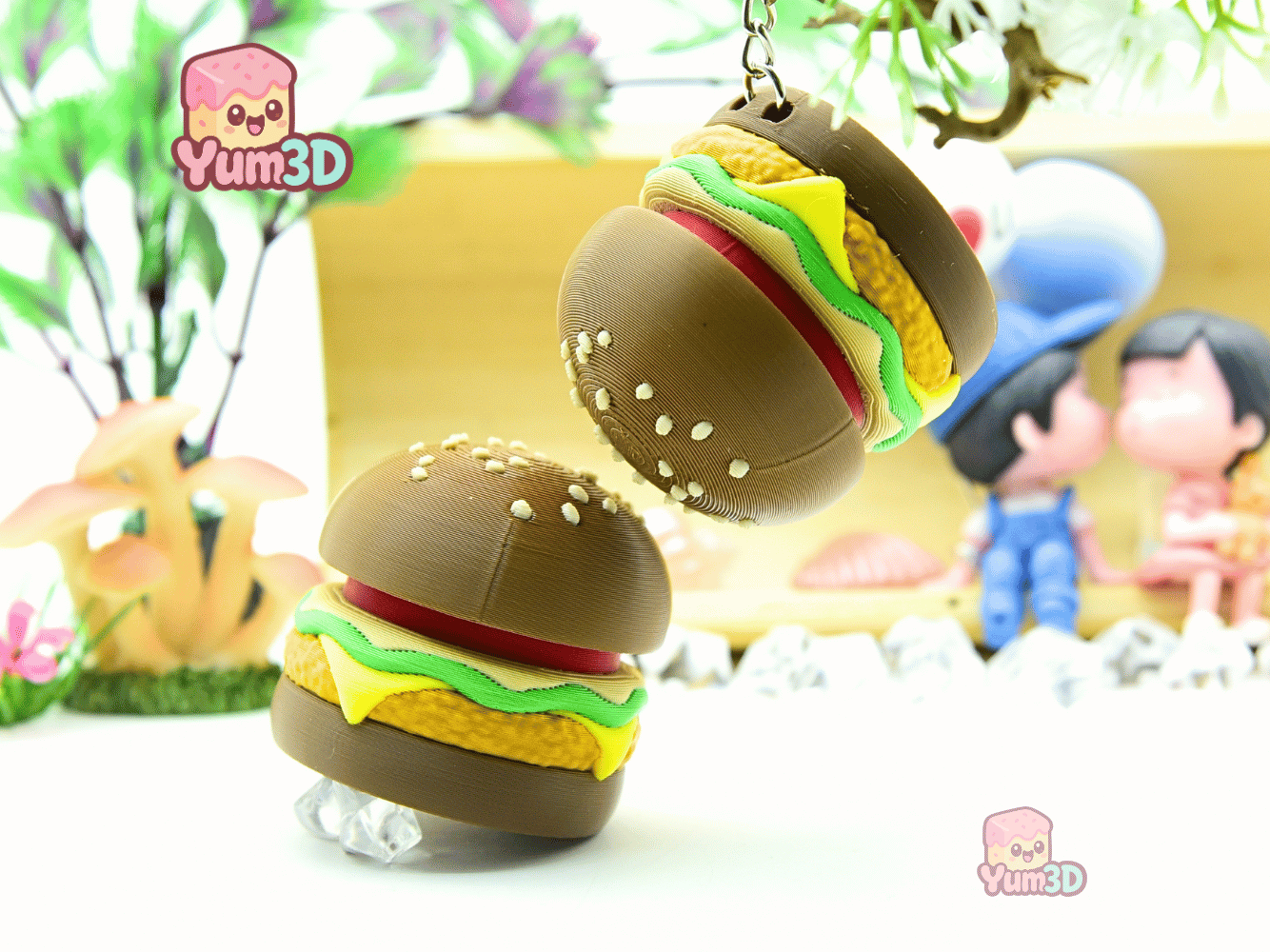Yum3D-Chicken Hamburger Fidget Clicker Keychain_06.png