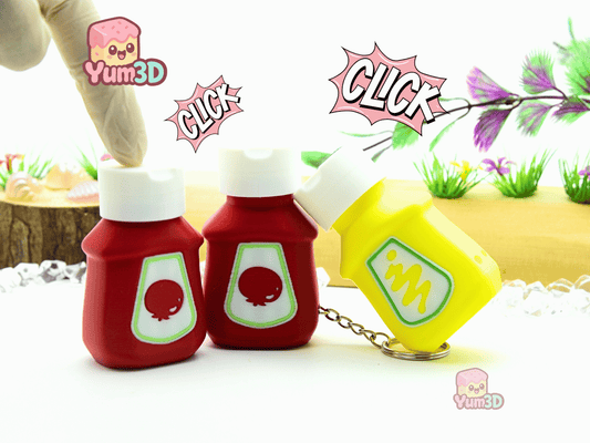 Yum3D-Ketchup and Mustard Fidget Clicker Keychain_01.png
