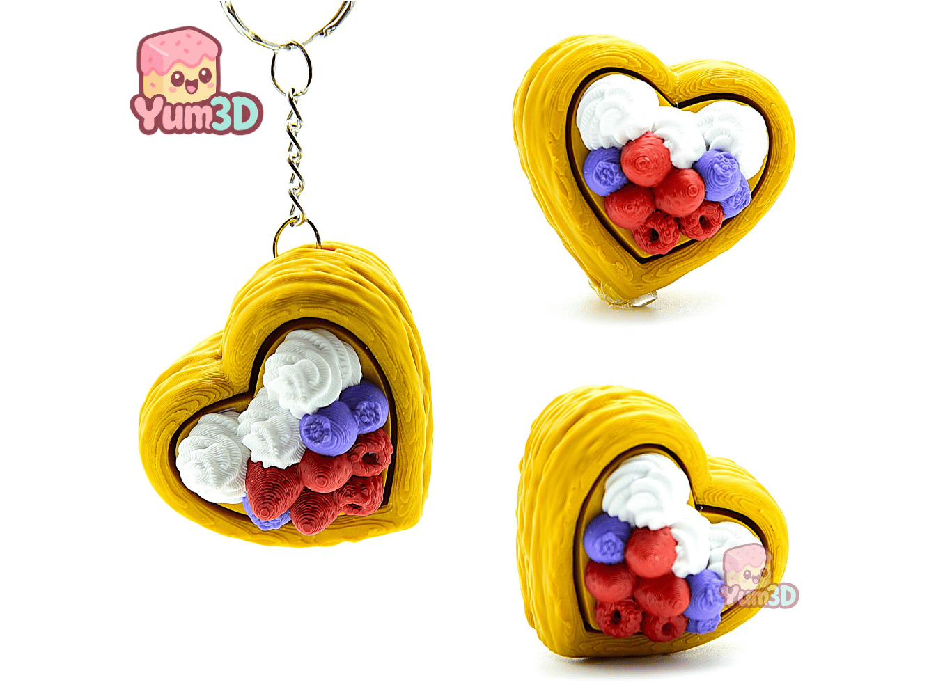 Yum3D-Valentine Heart Fruit Tart Fidget Clicker Keychain_02.png