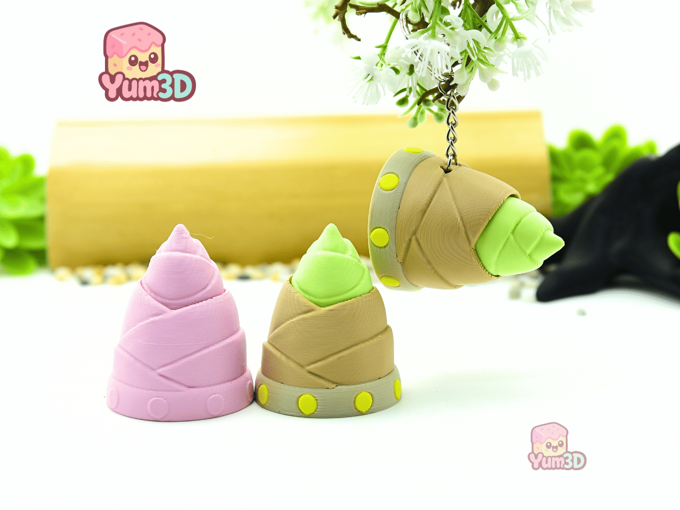 Yum3D-Clicky Bamboo Shoot Fidget Clicker Keychain_05.png
