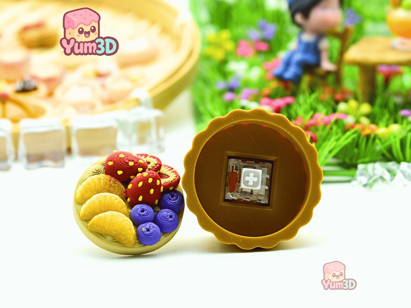 Yum3D-Fruit Cream Tart Fidget Clicker Keychain_03.png
