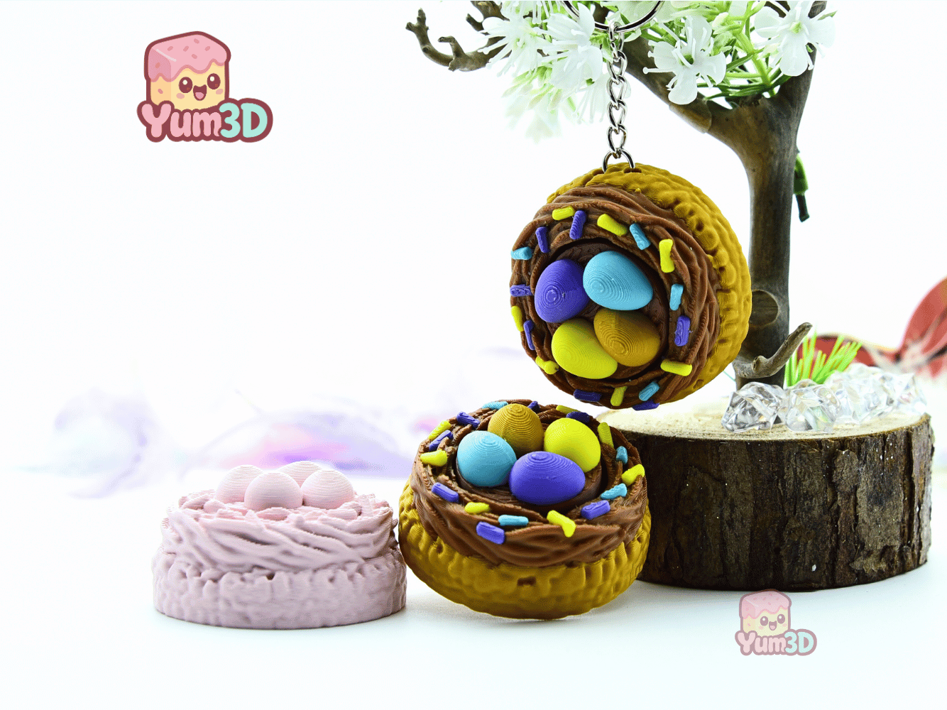Yum3D-Easter Egg Nest Cookie Fidget Clicker Keychain_05.png
