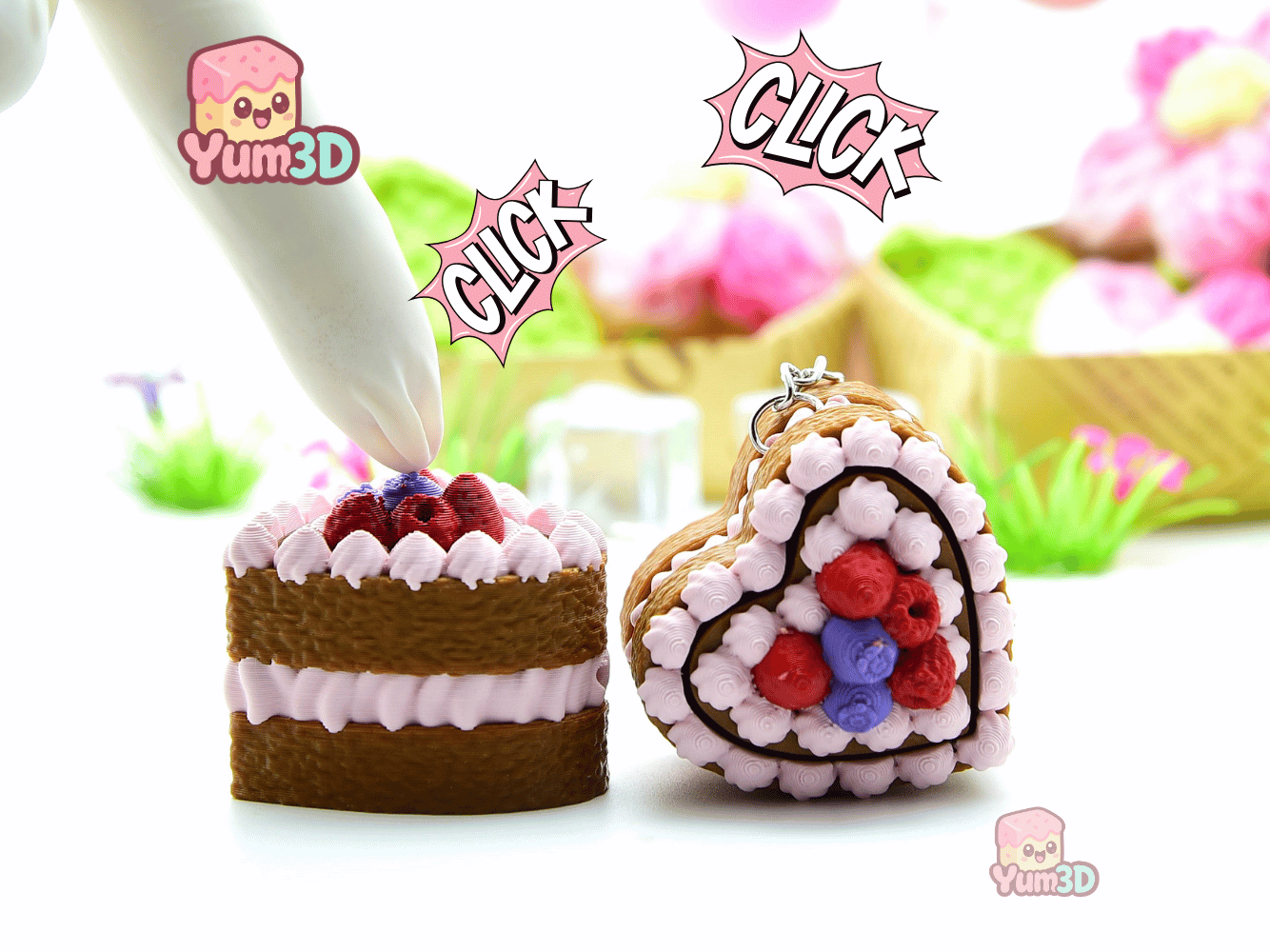 Yum3D-Valentine Berry Heart Cake Fidget Clicker Keychain_01.png