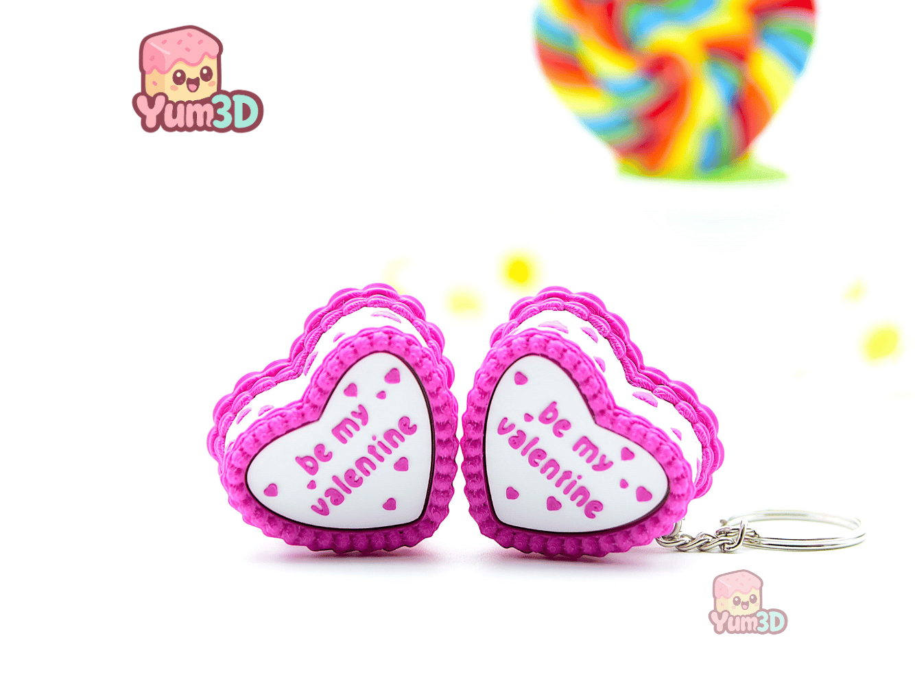 Yum3D-Valentine Retro Heart Cake Fidget Clicker Keychain_10.png