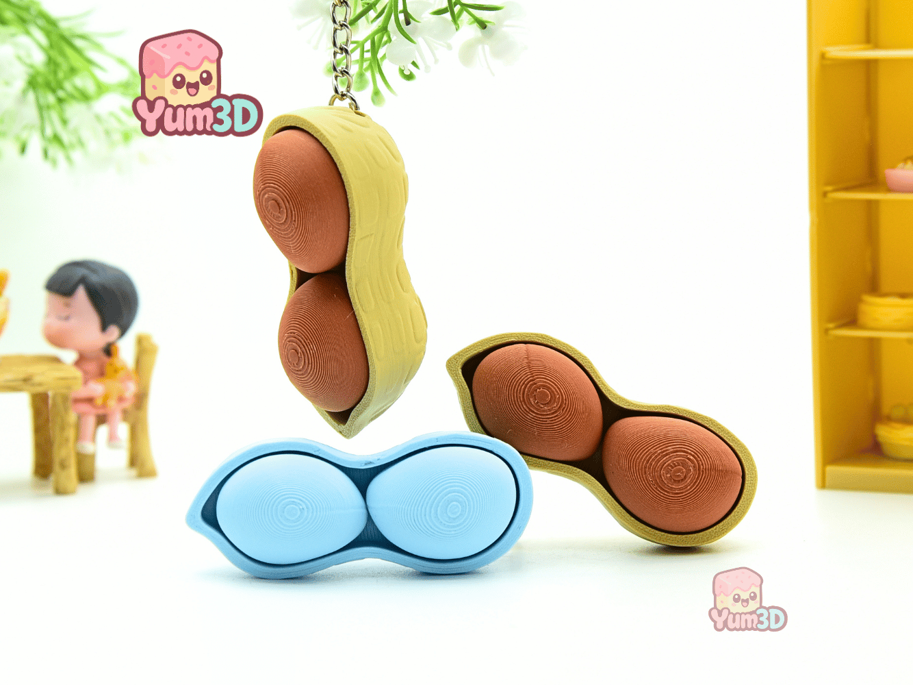 Yum3D-Cute Peanut Fidget Clicker Keychain_05.png