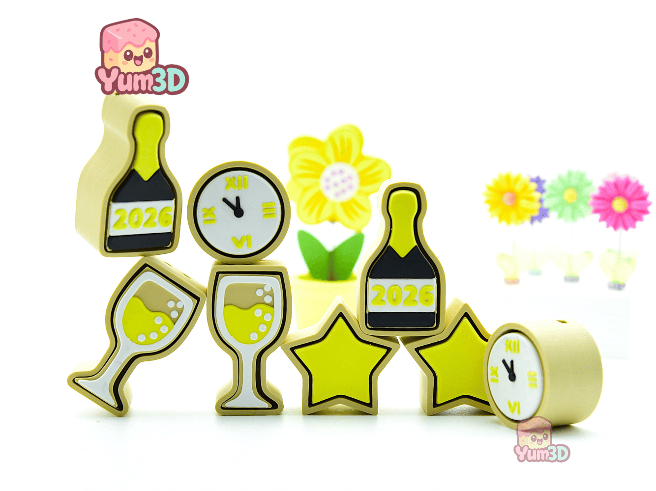 Yum3D-New Year's Celebration Cookies Set of Clicker Keychains_10.png