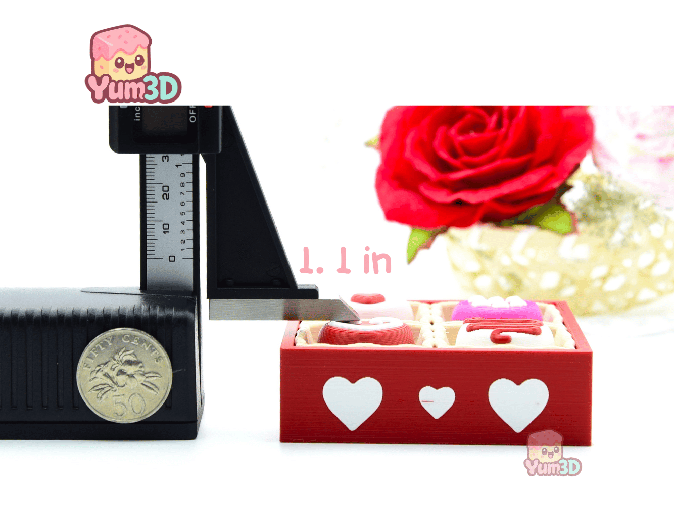 Yum3D-Valentine Chocolate Delight Fidget Clicker Keychain_04.png