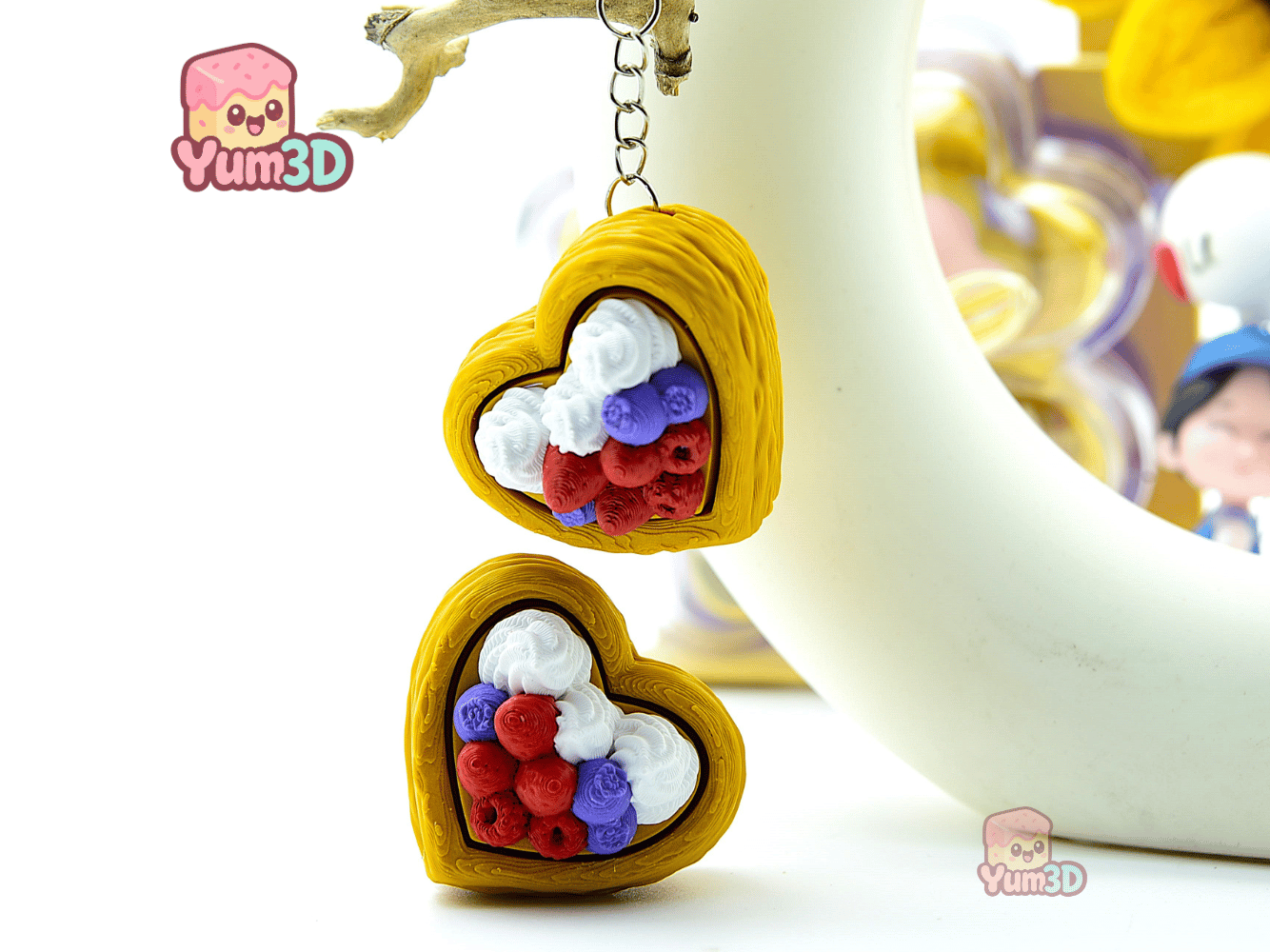 Yum3D-Valentine Heart Fruit Tart Fidget Clicker Keychain_06.png