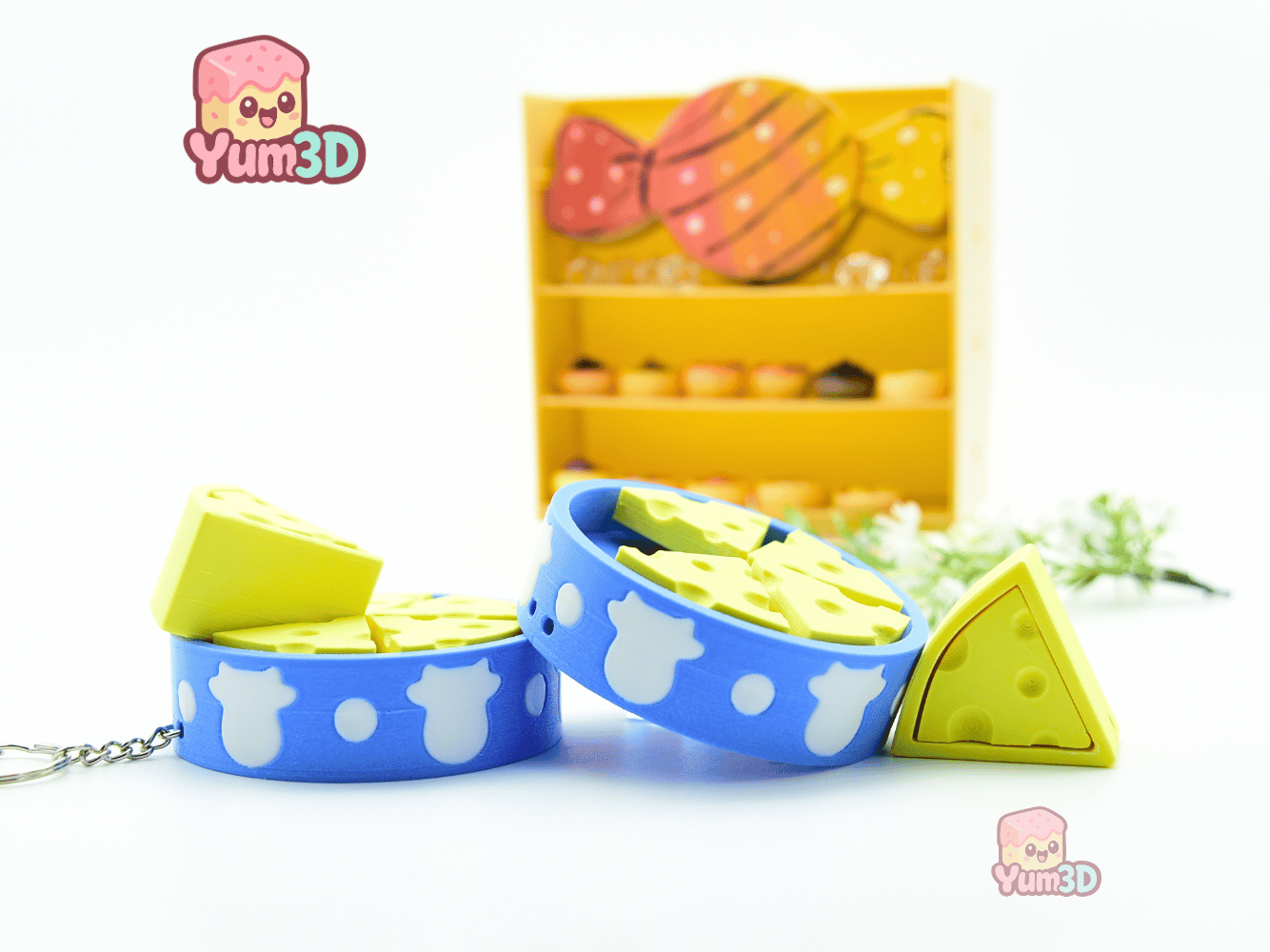 Yum3D-Cheese Slice Box Set of Clicker Keychains_09.png
