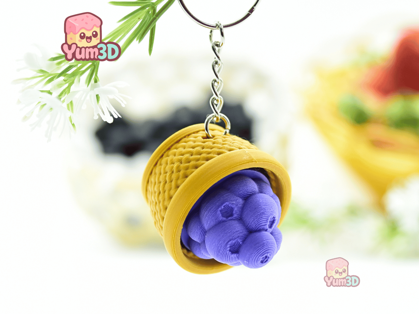 Yum3D-Spring Blueberry Basket Fidget Clicker Keychain_07.png