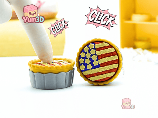 Yum3D-American Flag Pie for July 4th Fidget Clicker Keychain_01.png