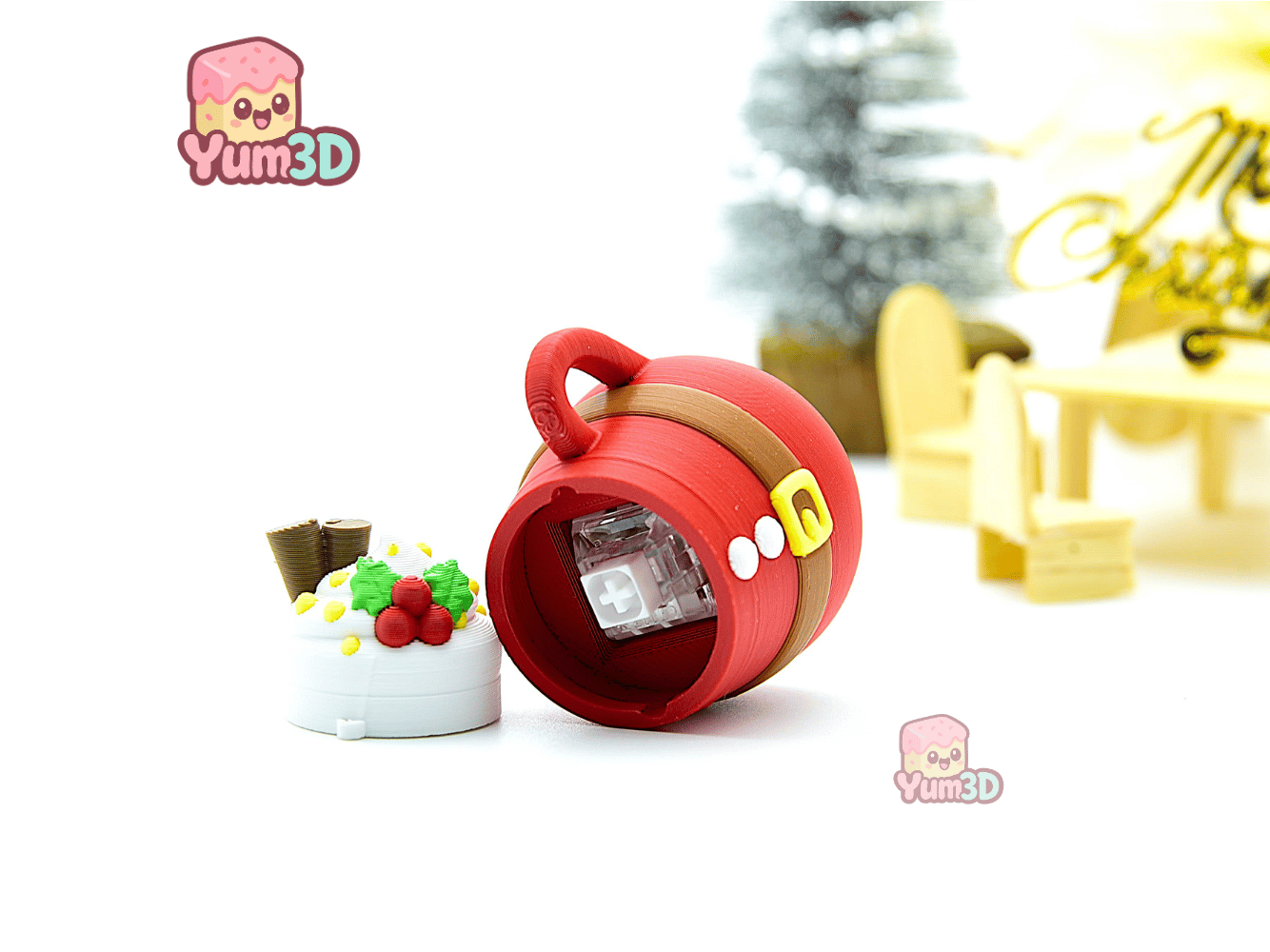 Yum3D-Christmas Santa Mug Fidget Clicker Keychain_03.png
