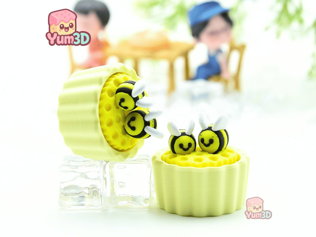 Yum3D-Bee On Cupcake Fidget Clicker Keychain_10.png