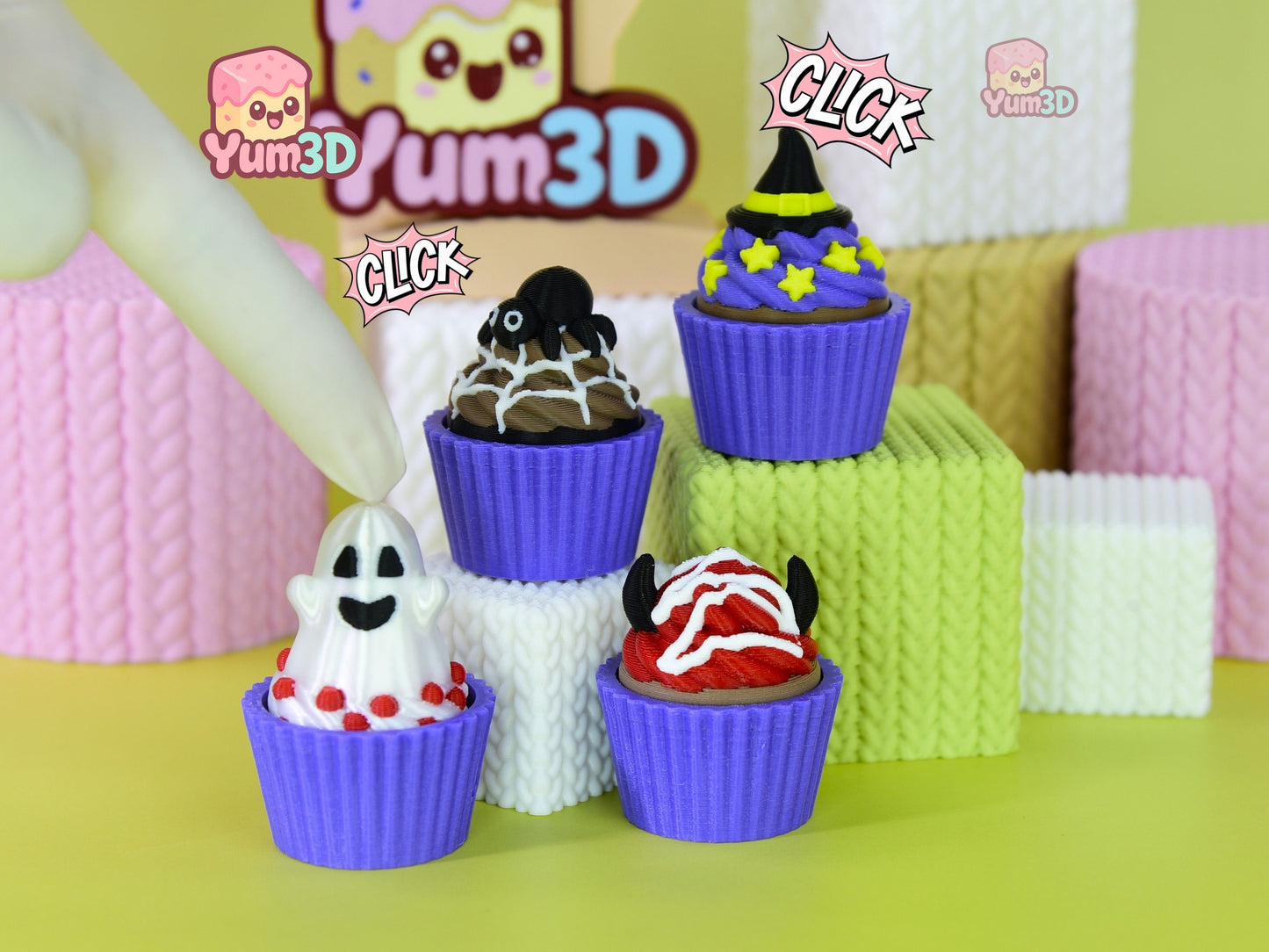 Yum3D-Spooky Sweet Cupcake Set of Clicker Keychains_01.jpg