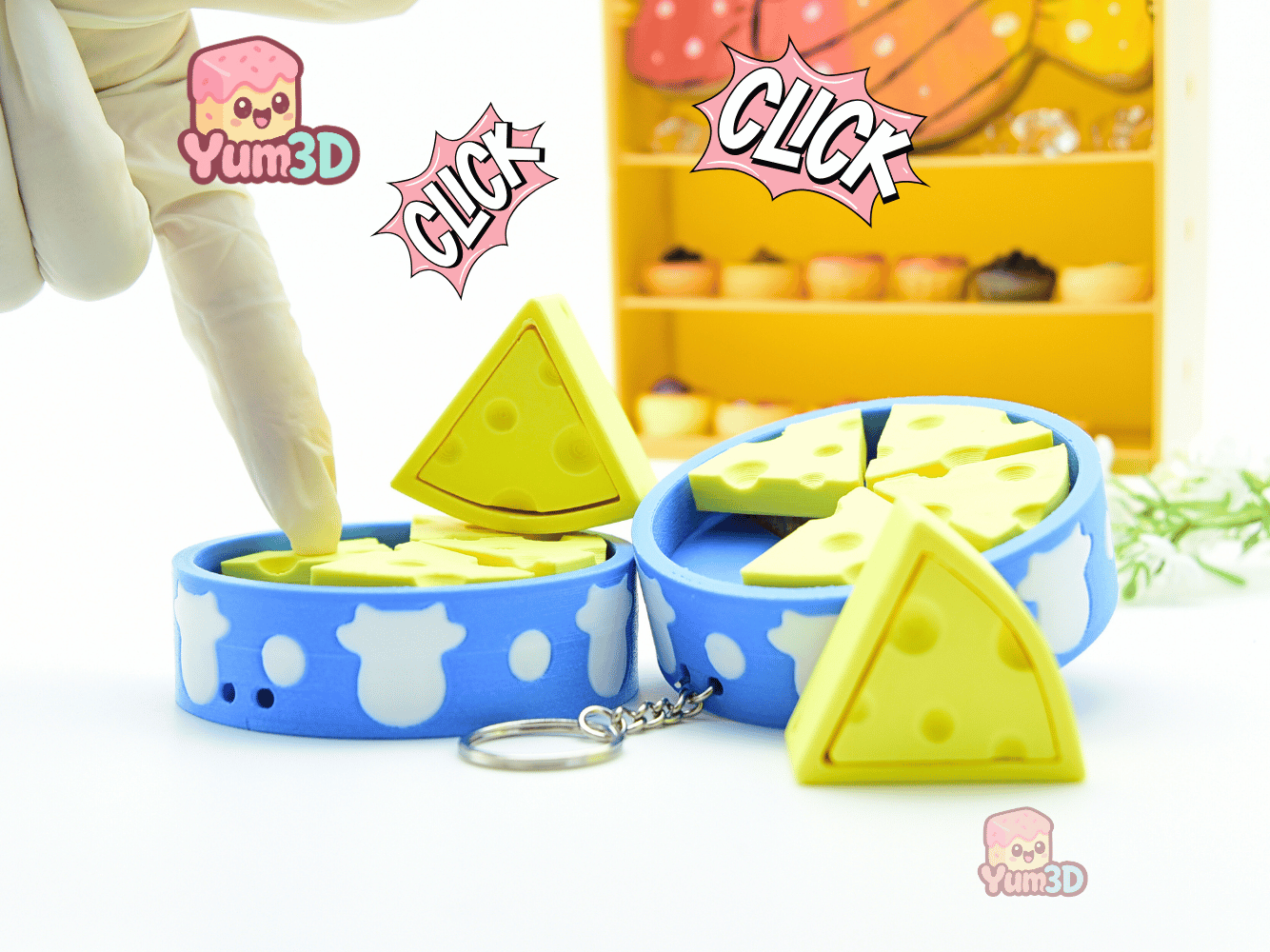 Yum3D-Cheese Slice Box Set of Clicker Keychains_01.png