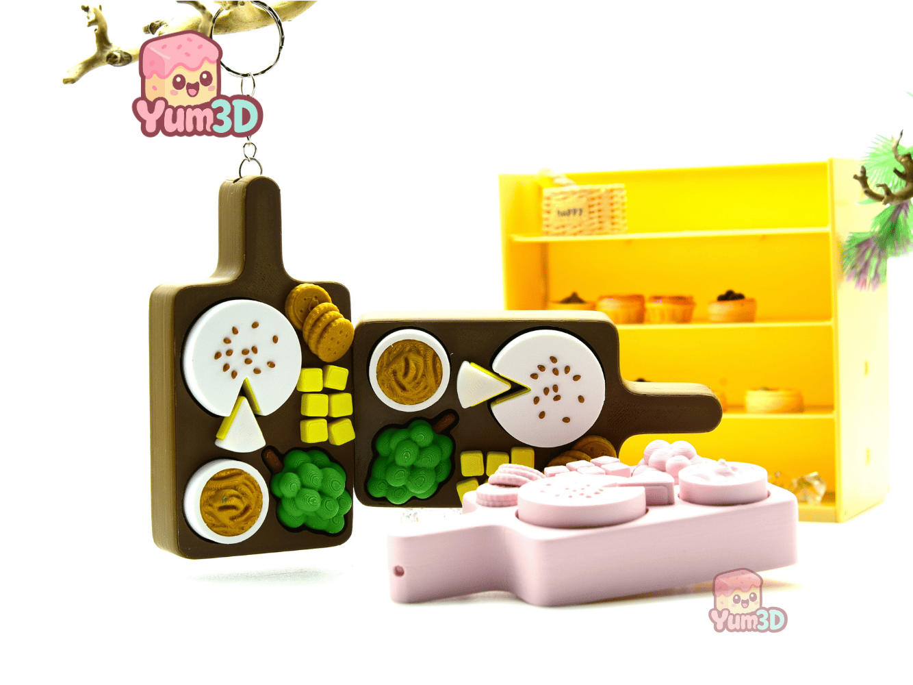 Yum3D-Charcuterie Board Multi Clickers Fidget Clicker Keychain_05.png