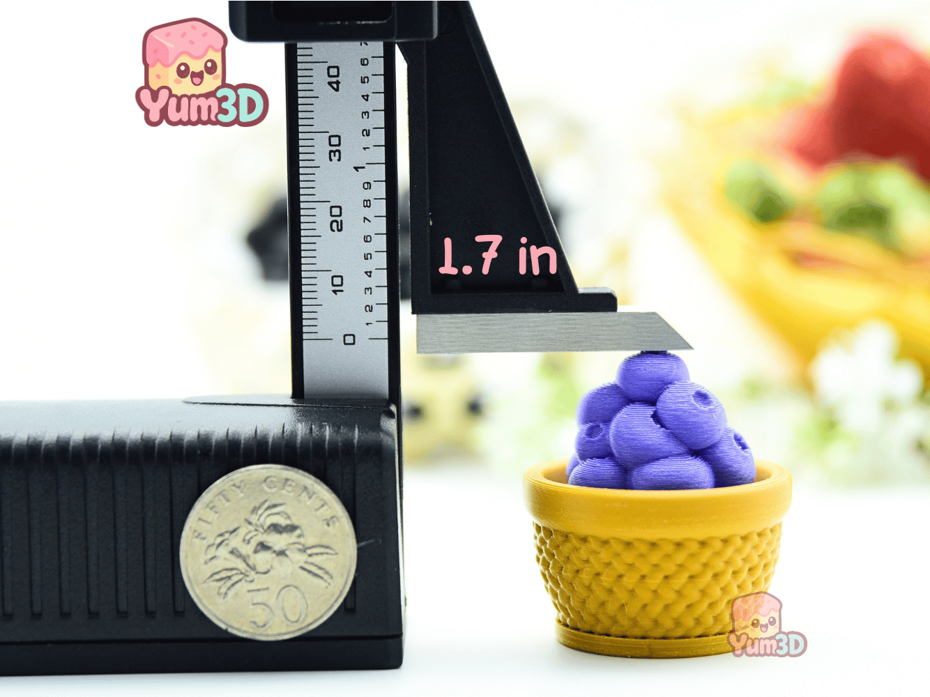 Yum3D-Spring Blueberry Basket Fidget Clicker Keychain_04.png