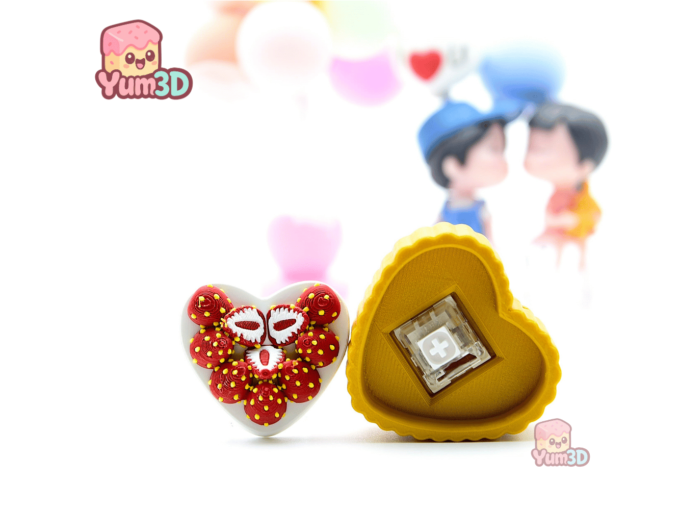 Yum3D-Strawberry Tart Fidget Clicker Keychain_03.png