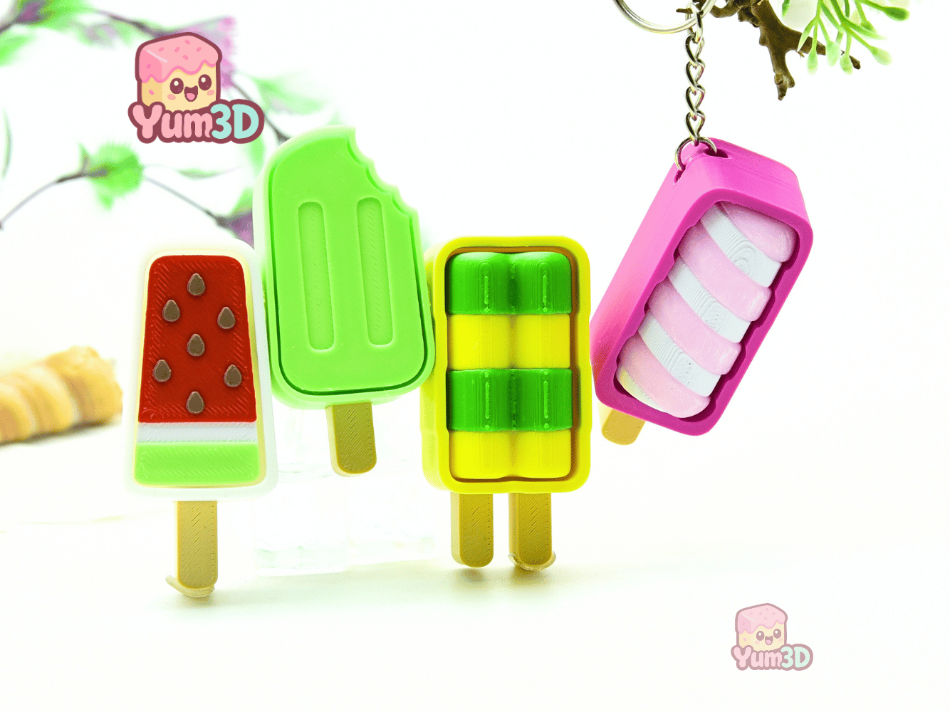 Yum3D-Cute Popicle Set of Clicker Keychains_06.png