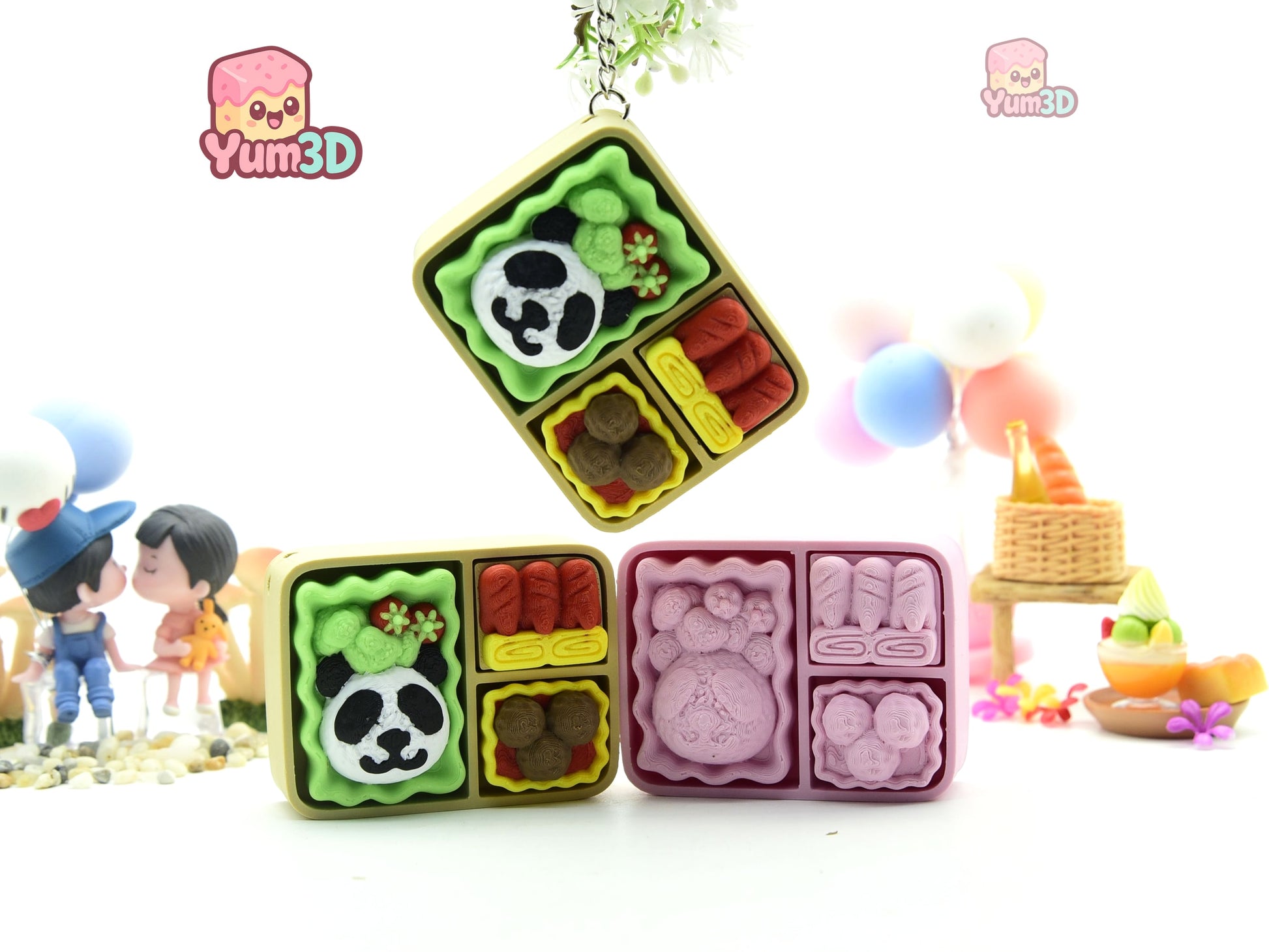 Yum3D-Bento Lunch for Food Lovers Fidget Clicker Keychain_04.jpg