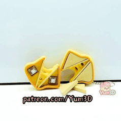 Yum3D-Melty Grilled Cheese Fidget Led Clicker Keychain_10.gif