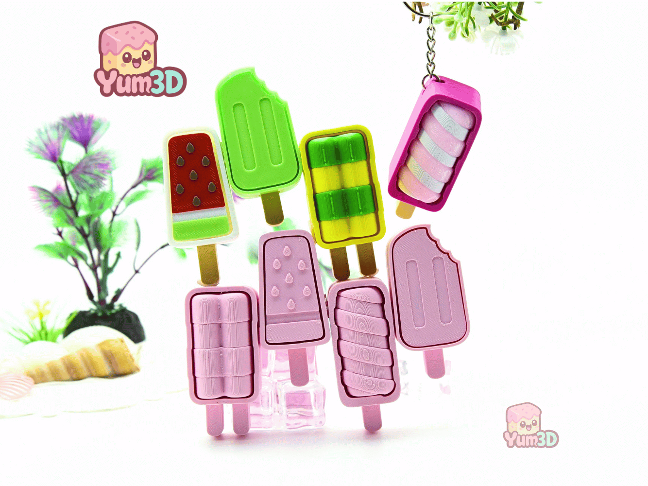 Yum3D-Cute Popicle Set of Clicker Keychains_05.png