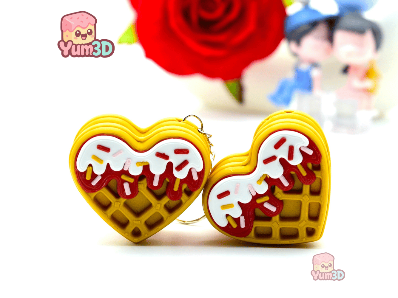 Yum3D-Valentine Heart Waffle Fidget Clicker Keychain_09.png