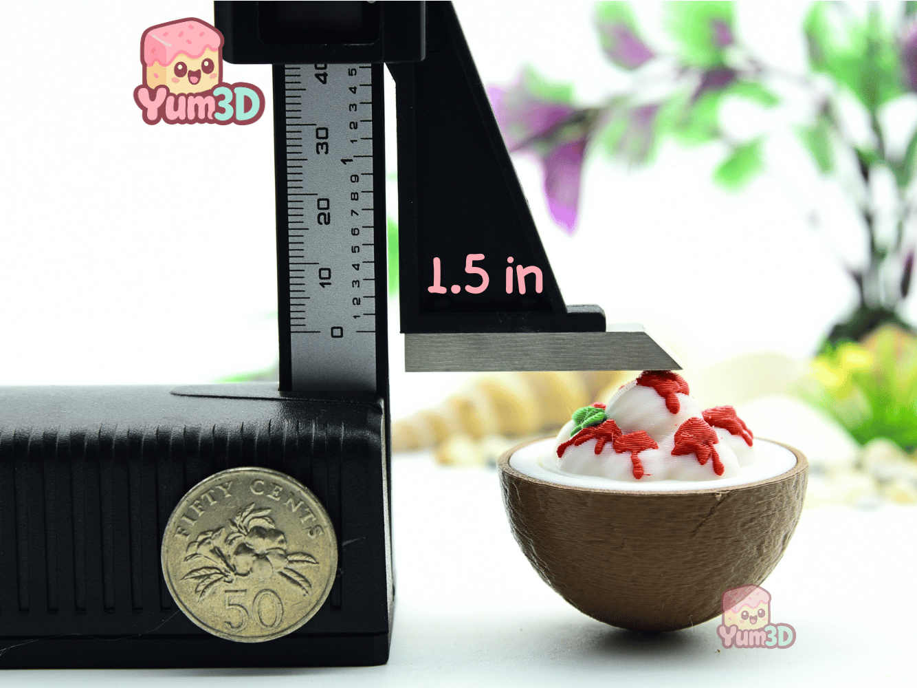 Yum3D-Coconut Ice Cream Fidget Clicker Keychain_04.png
