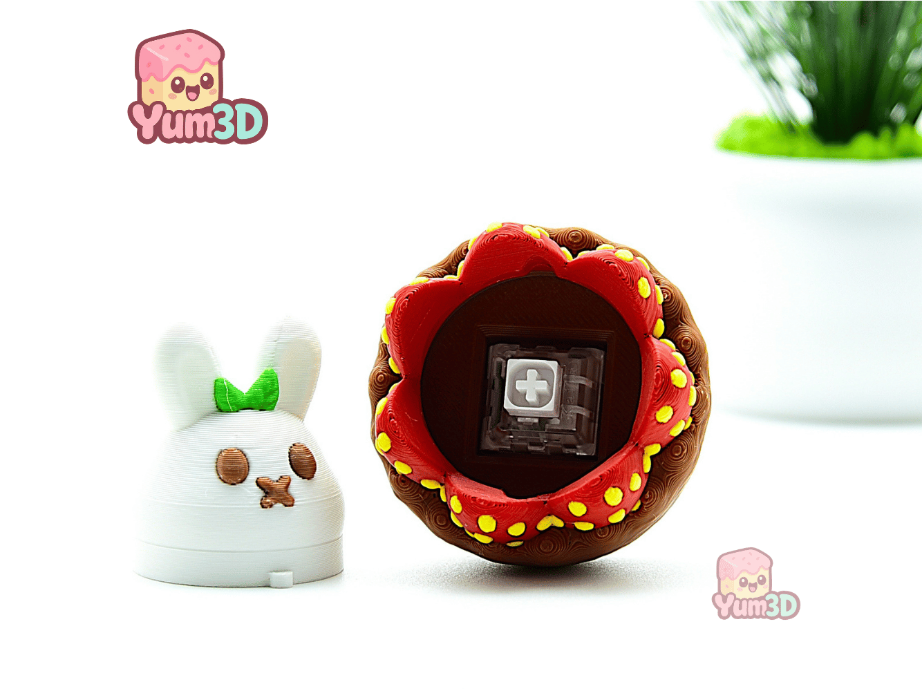 Yum3D-Strawberry Tart Bunny Fidget Clicker Keychain_03.png