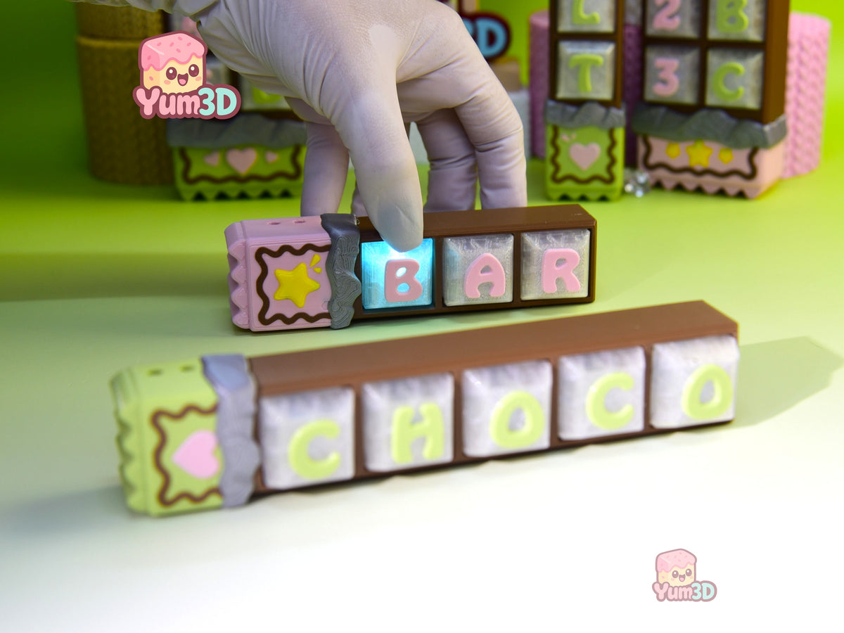 Yum3D-Custom Chocolate Name Bar Fidget Led Clicker Keychain_03.jpg