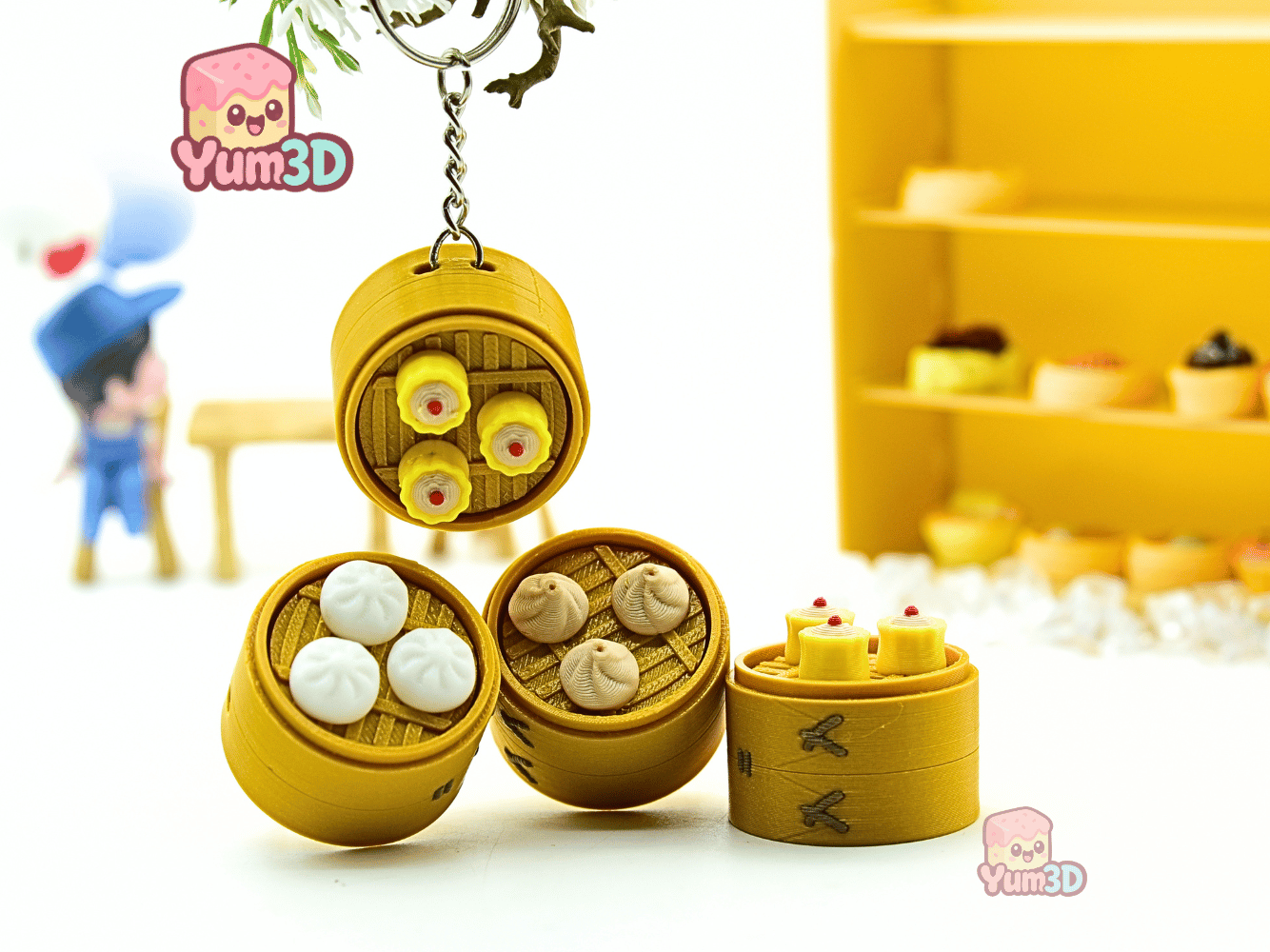 Yum3D-Dim Sum Steamer Basket Set of Clicker Keychains_06.png