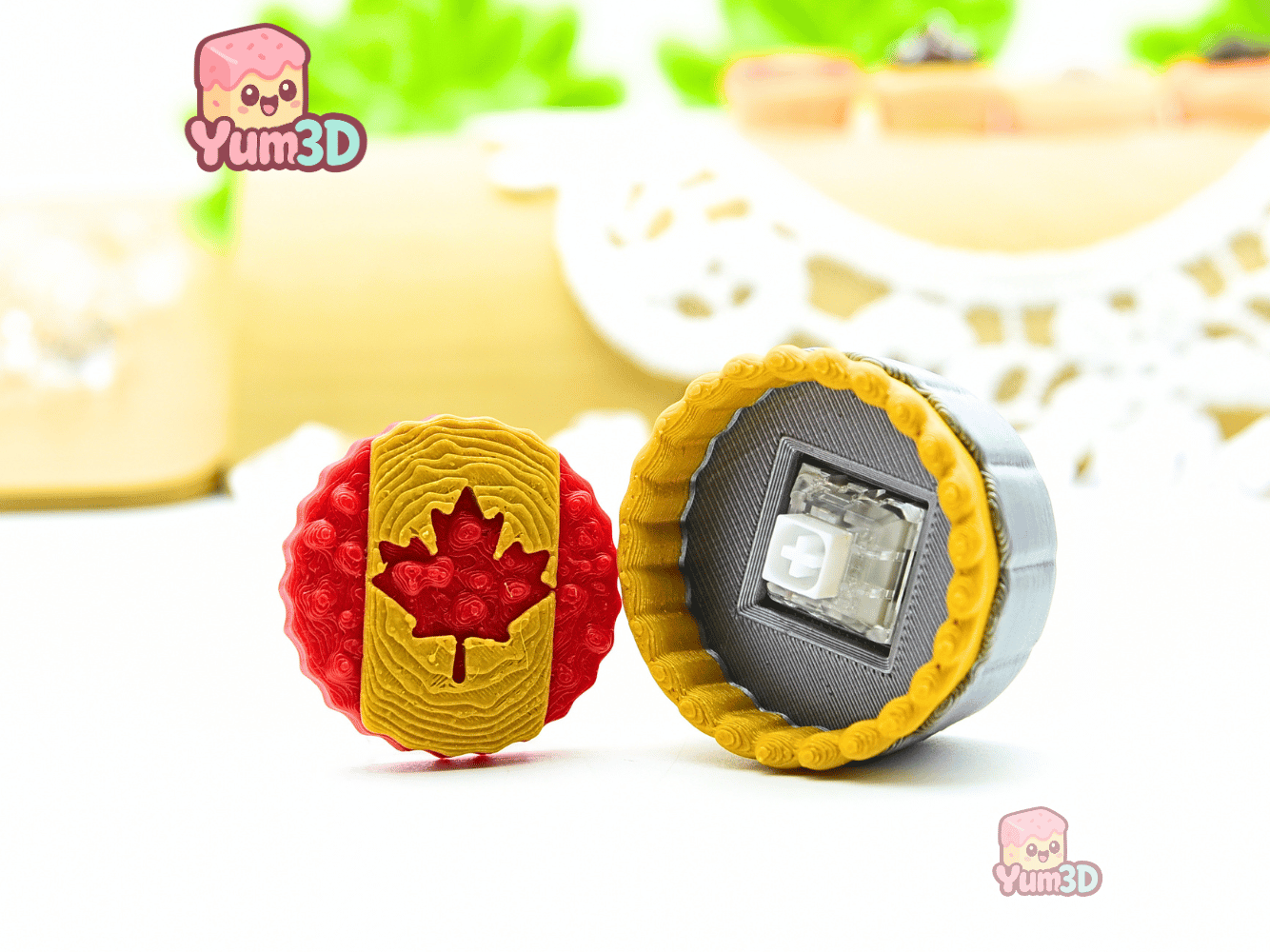 Yum3D-Canada Pie for Food Lovers Fidget Clicker Keychain_03.png