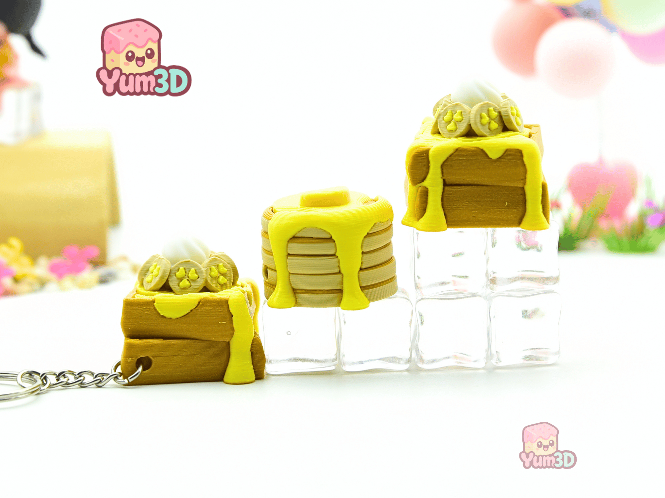 Yum3D-Pancake and Waffle Stack Set of Clicker Keychains_09.png
