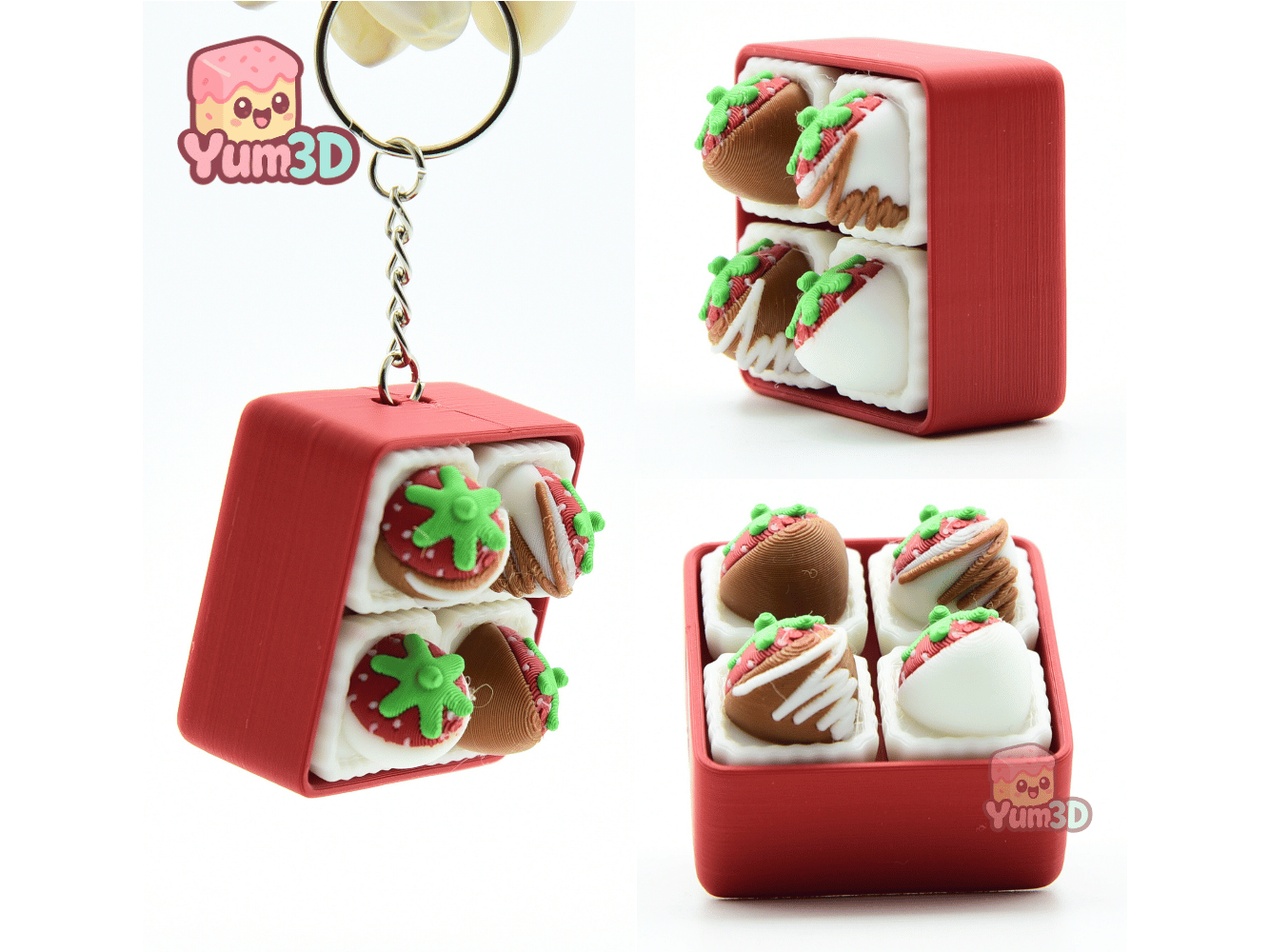 Yum3D-Strawberry Snack Box Set of Clicker Keychains_02.png