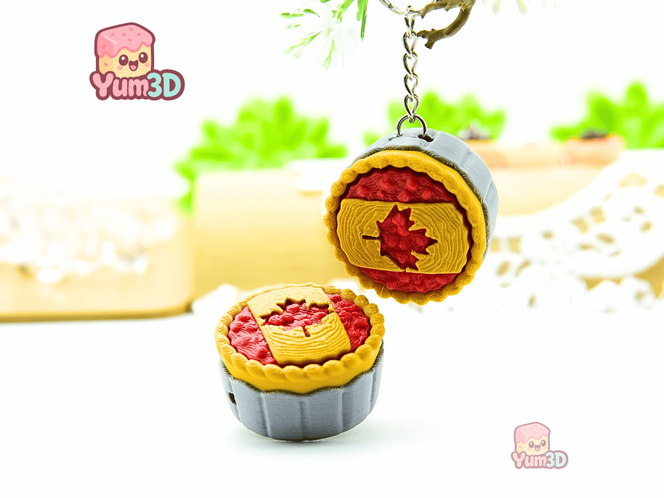 Yum3D-Canada Pie for Food Lovers Fidget Clicker Keychain_06.png