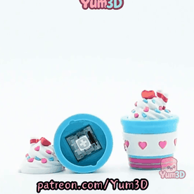 Yum3D-Valentine Love Smoothie Fidget Clicker Keychain_11.gif