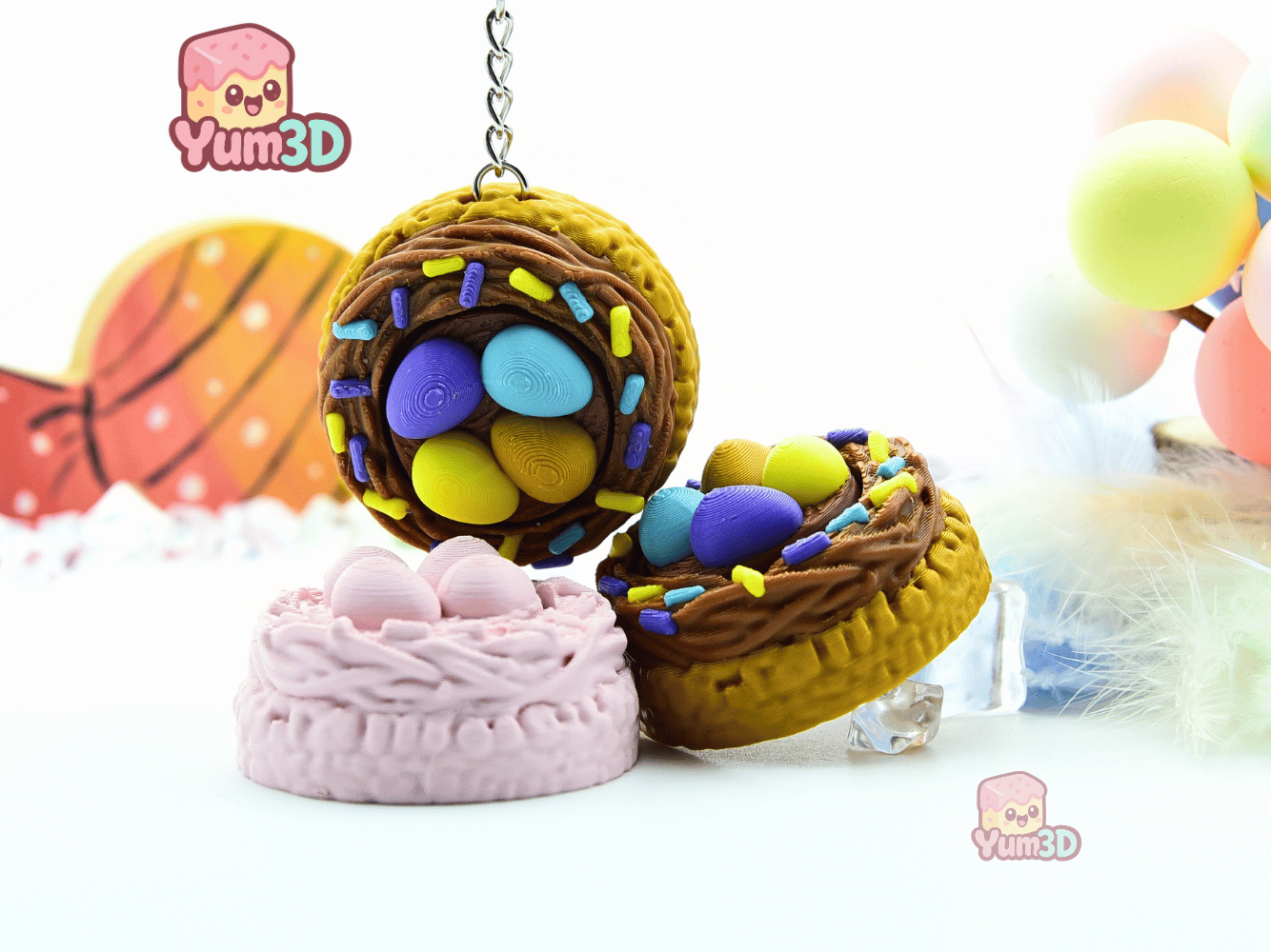 Yum3D-Easter Egg Nest Cookie Fidget Clicker Keychain_08.png